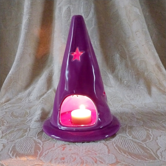 ⭐️Host Pick⭐️ *Witch Hat Ceramic Tea Light Holder - Picture 1 of 5